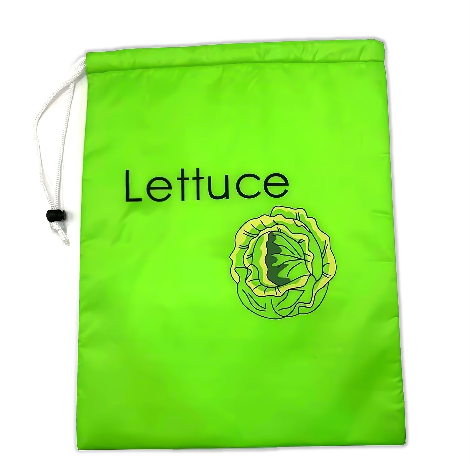 Large Green Vegetable Preservation Food Storage Bag with Drawstring