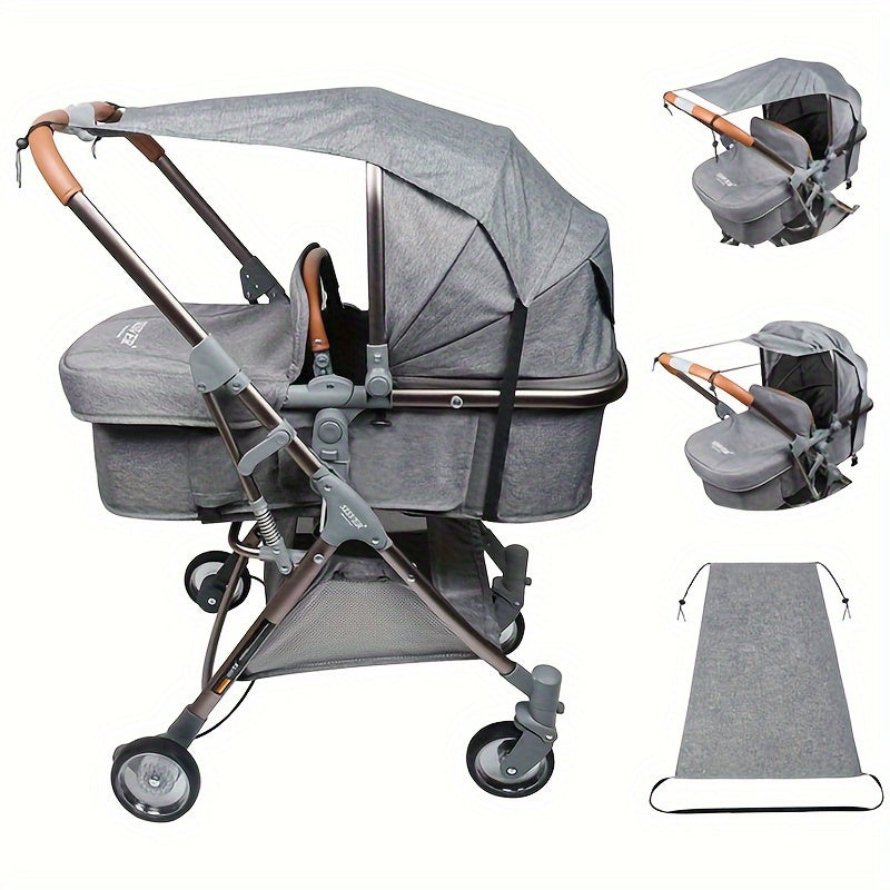 Linen Stroller Sunshade for Baby Safety and Comfort