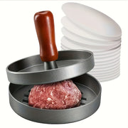 Metal Burger Press for Beef, Cheese, Veggie Patties, BBQ Grilling Tool