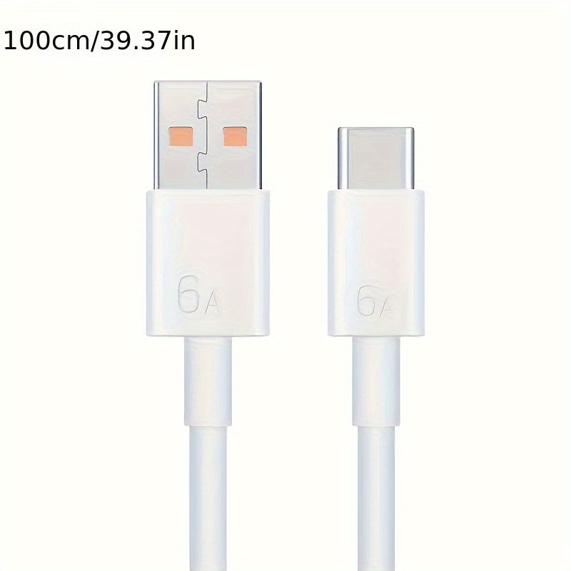 66W USB Type-C Fast Charging Cable for Android Phones Data Transfer Compatible with Huawei Xiaomi Google