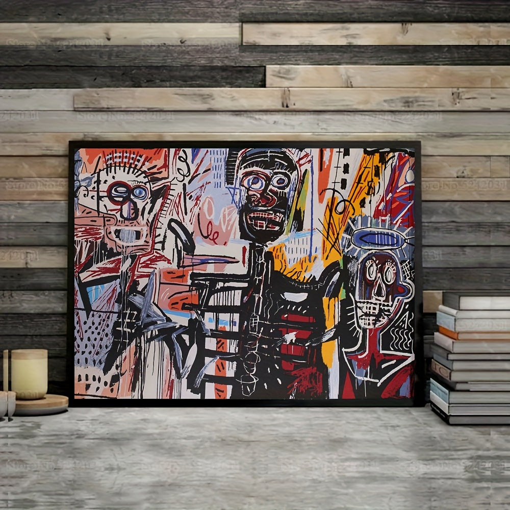 Decoración de arte mural en lienzo de graffiti callejero para sala de estar y dormitorio 30x40 cm Marco no incluido