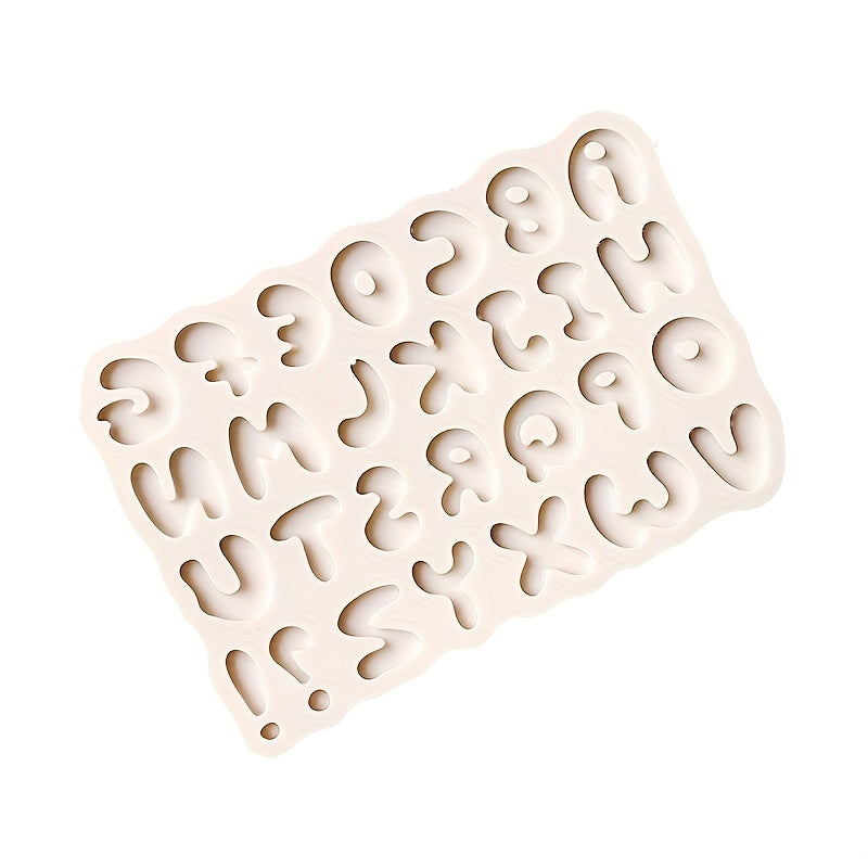 3D Art Letters Silicone Mold for Baking Cakes Fondant Chocolate Clay