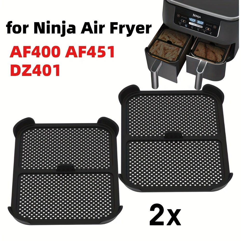 Qayta ishlatiladigan Silikon Splash Guardlar Ninja Air Fryer AF400 AF451 uchun, 2 ta to'plam, bardoshli, oson tozalanadi