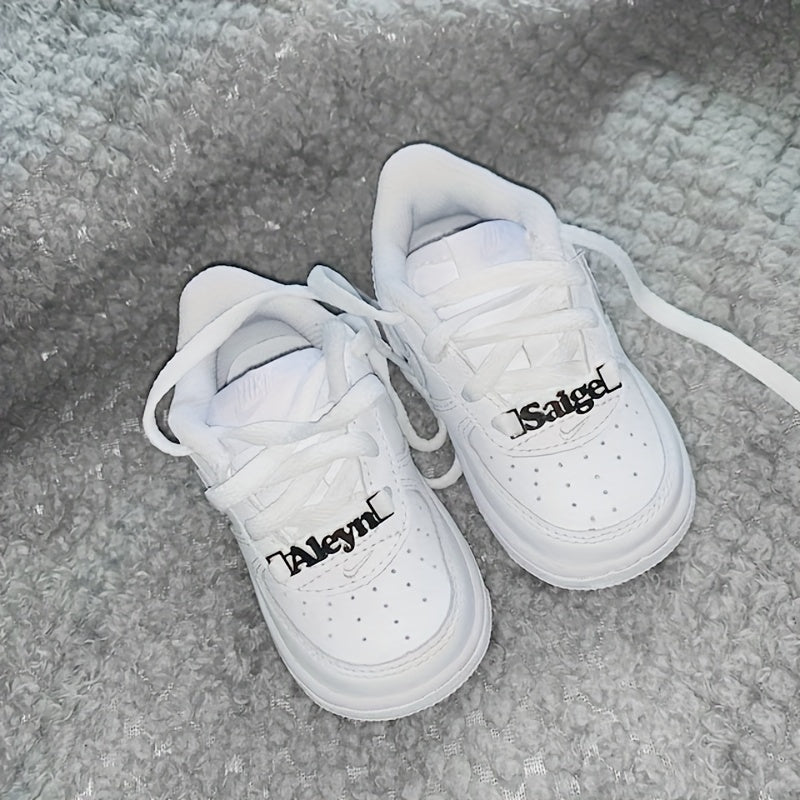 Personalized Stainless Steel Shoe Lace Charm Customizable Shoe Buckle Shoe Clips