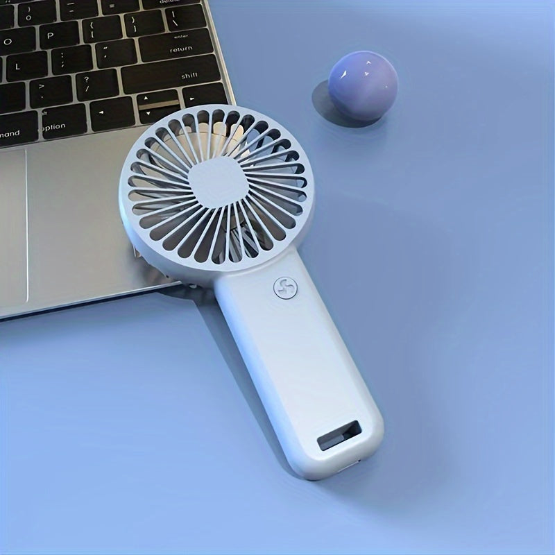 Set of 3 Rechargeable Mini Handheld Fans for Travel and Outdoor Cooling