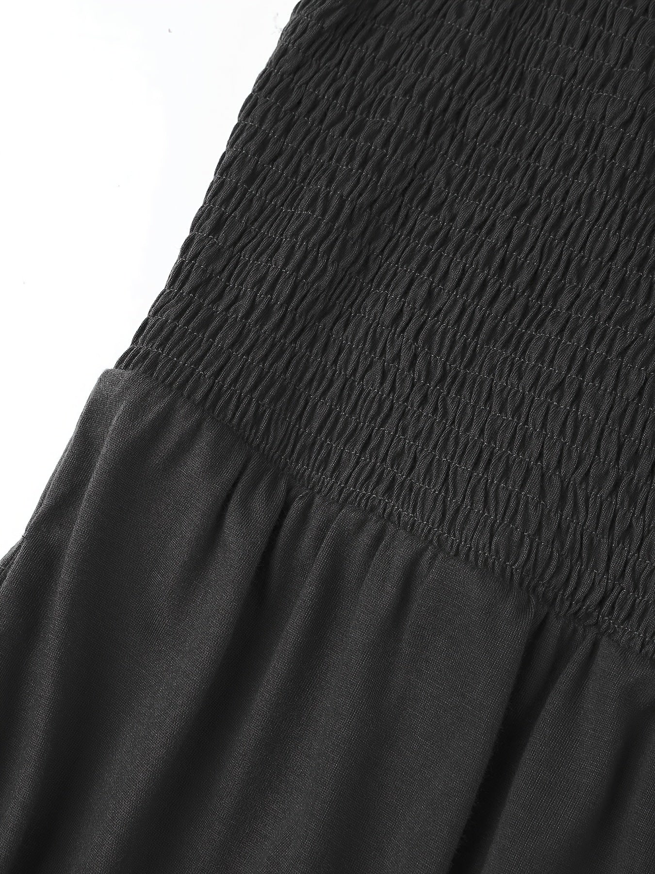 Plus Size Women's Off-Shoulder Sleeveless Jumpsuit Lightweight Stretchy H-Line with Pockets