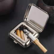 Mini Stainless Steel Ashtray Portable Small Outdoor Pocket Smoking Accessory