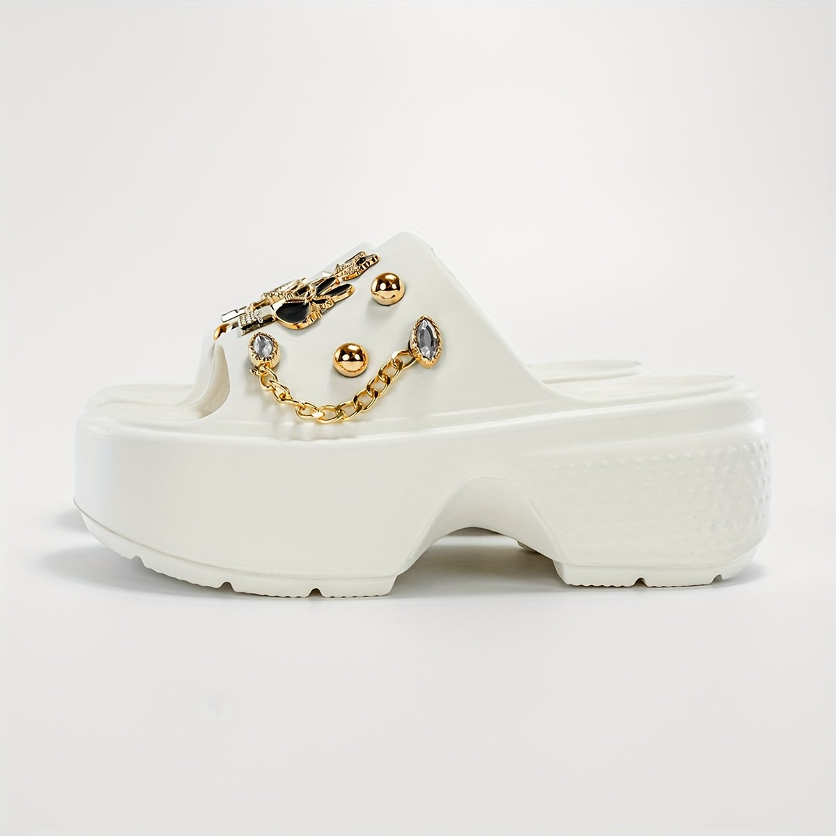 Women's Summer Sandals Thick Bottom Rubber Flats Rubber Slippers