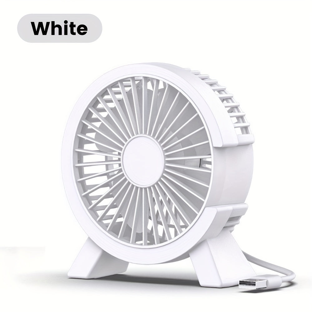 Mini USB Desktop Fan Low Noise High Wind Compact Cooling for Office and Students