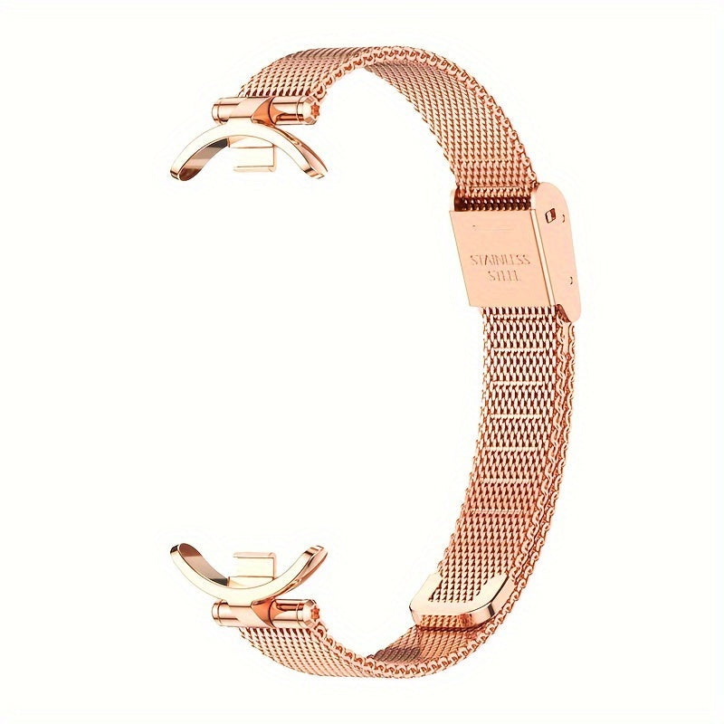 Stainless Steel Milanese Loop Watch Strap for Xiaomi Smart Band 3-9