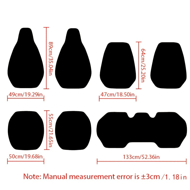 Универсальные дышащие нескользящие чехлы для автомобильных сидений для всех сезонов