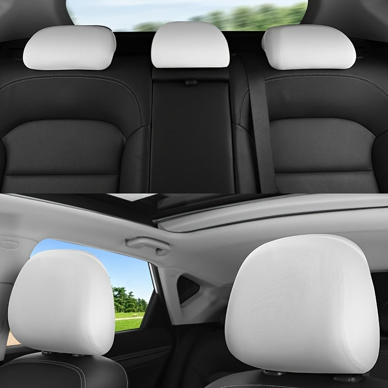 Car Interior Headrest Cover Elastic Cloth Universal Front Rear Seat Protector