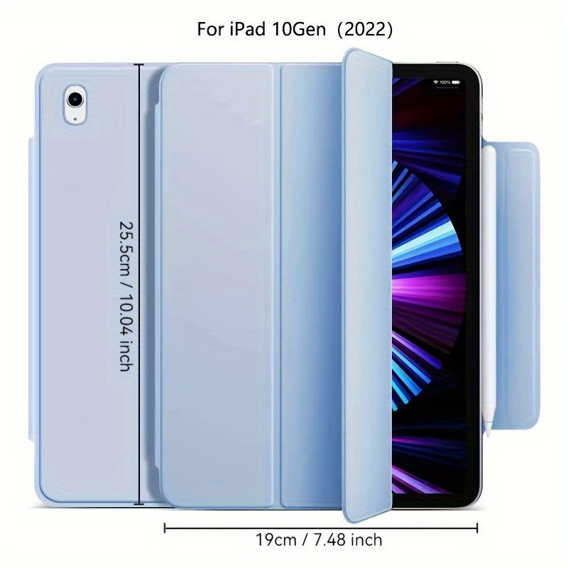 iPad Mini 6, Air 4/5, Pro 11 2022, Air 6 11inch 2024 uchun sun'iy charm aqlli qop. Qalam ushlagichi, kuchli magnit yopilishi va ultra ingichka dizayni bilan egiluvchan qattiq qopqoqni o'z ichiga oladi.