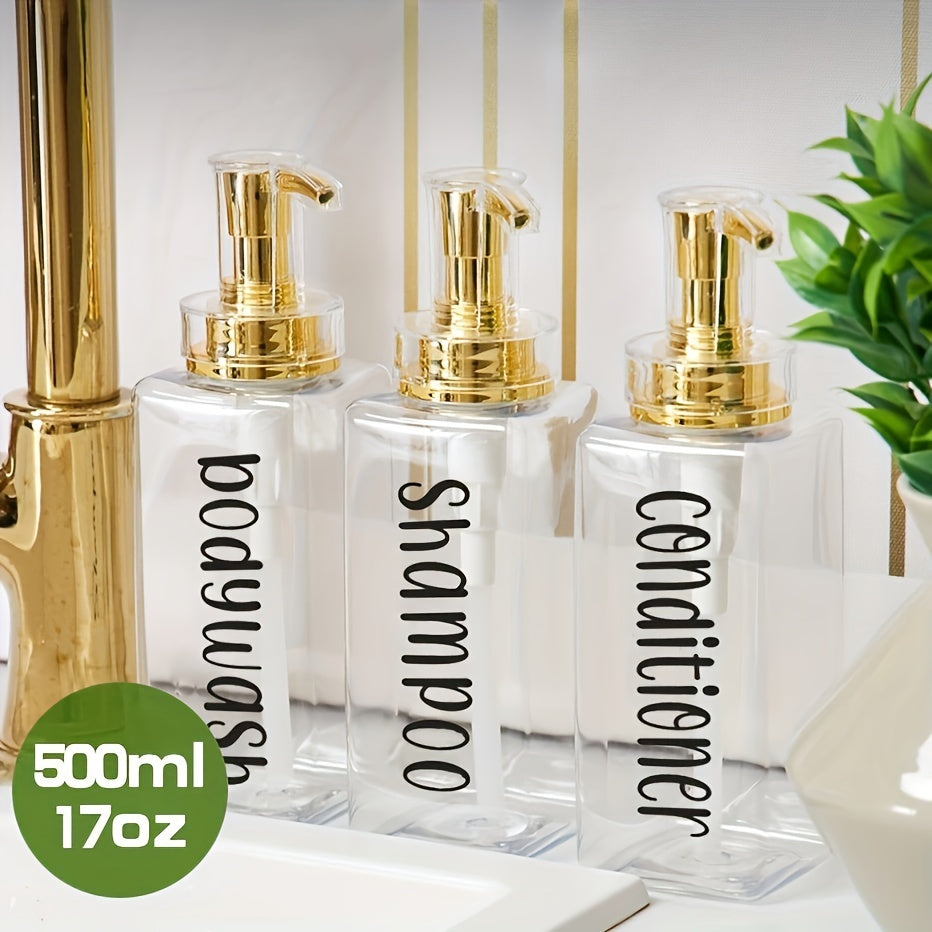 Dispensador de baño de 16 oz para jabón líquido, recipiente para loción, ideal para productos de baño