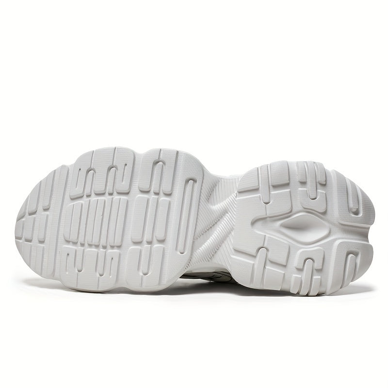 Men's Athletic Sneakers Low Top Thick Sole Casual Running Hiking Shoes for All Seasons