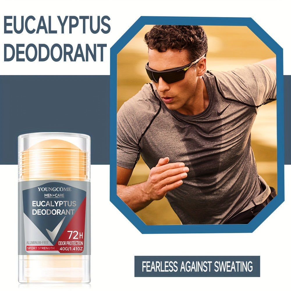Men's Eucalyptus Deodorant Aluminum-Free 72H Odor Protection 40G