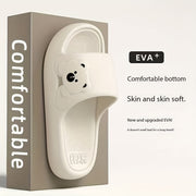 Women's Bear Slippers Lightweight EVA Open Toe Casual Indoor Outdoor