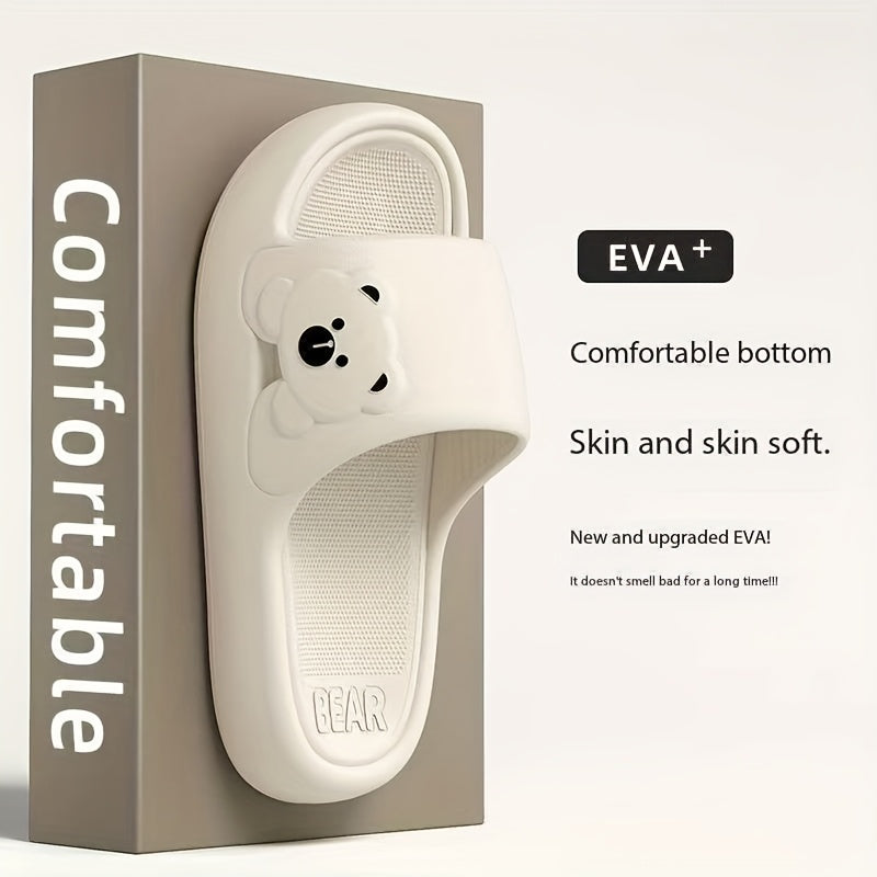 Women's Bear Slippers Lightweight EVA Open Toe Casual Indoor Outdoor