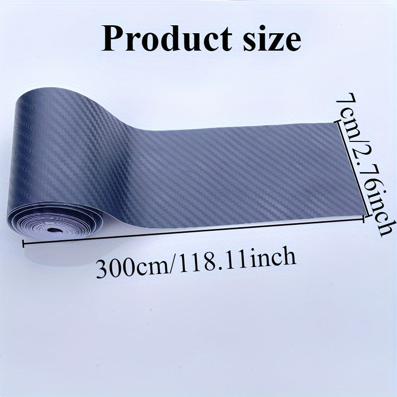 Karbon tolali avtomobil eshigi silli himoya lentasi 298.7cm Anti-Tarqalish Umumiy