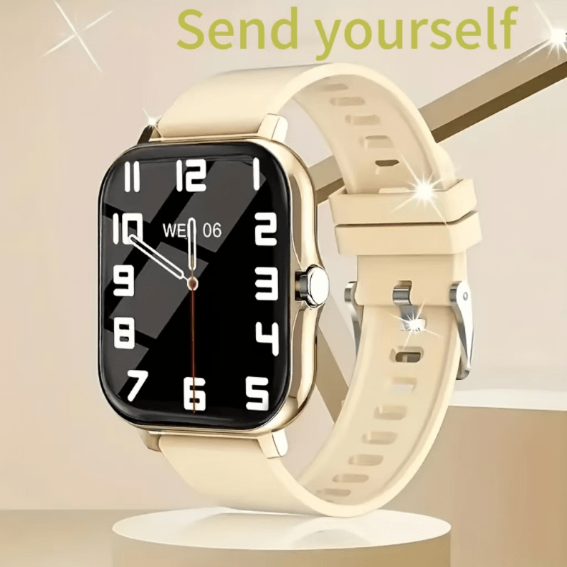 Унисекс смарт-часы с беспроводными звонками, сообщениями, шагомером и фитнес-трекером. Совместимы с iPhone и телефонами на Android. Идеальный подарок на день рождения для мужских друзей.