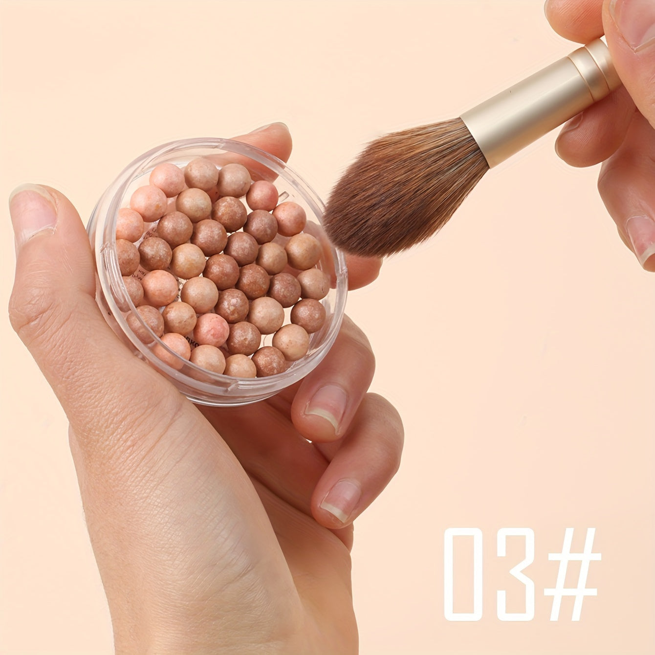 Женские пудровые румяна-жемчужины с мультиоттенками, водостойкие, натуральный финиш