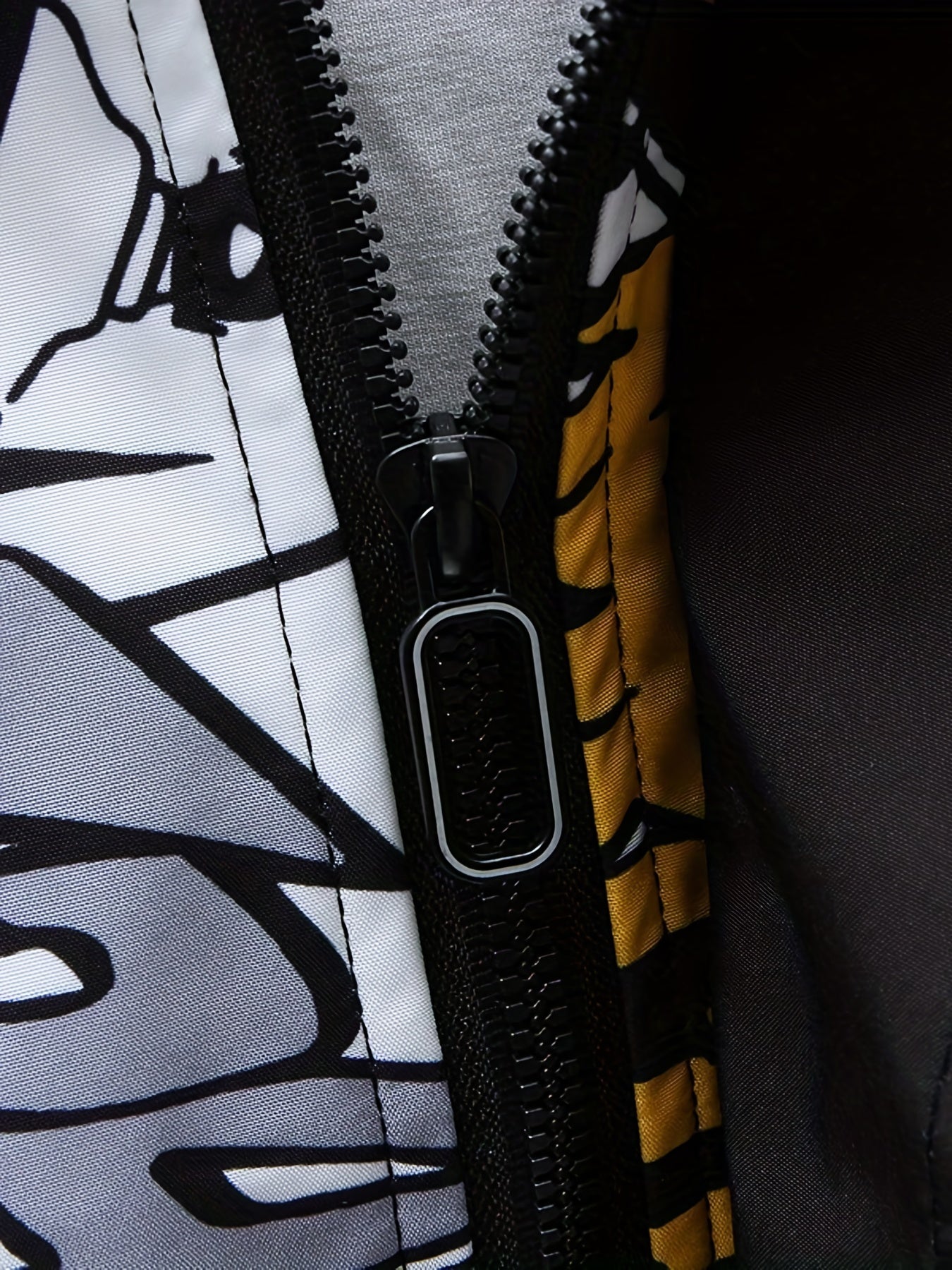 Men's Graffiti Windbreaker Jacket Hooded Spring Autumn All-Over Print Lightweight Outdoor