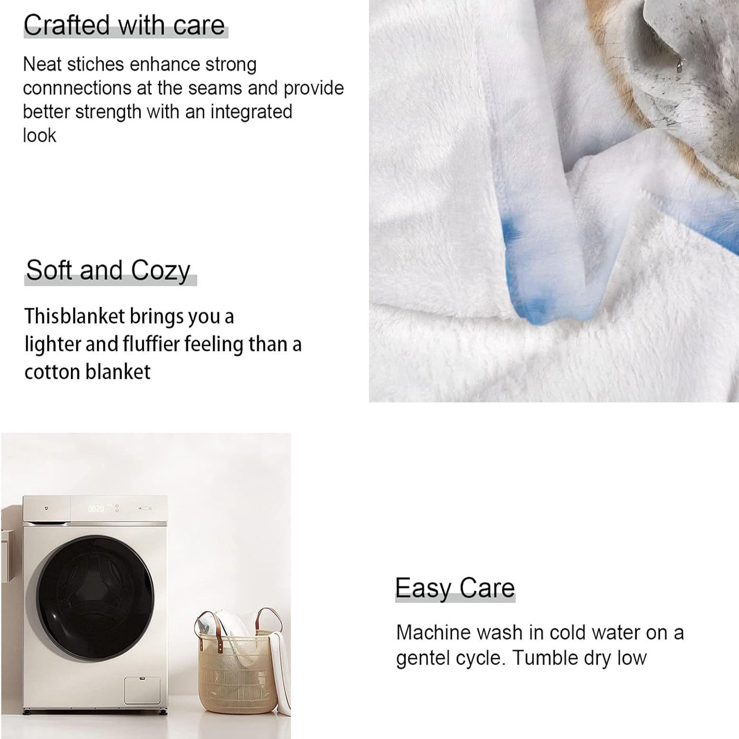 Animal Elements Gift Blanket for Mom Flannel Soft Throw for Bed Sofa Camping