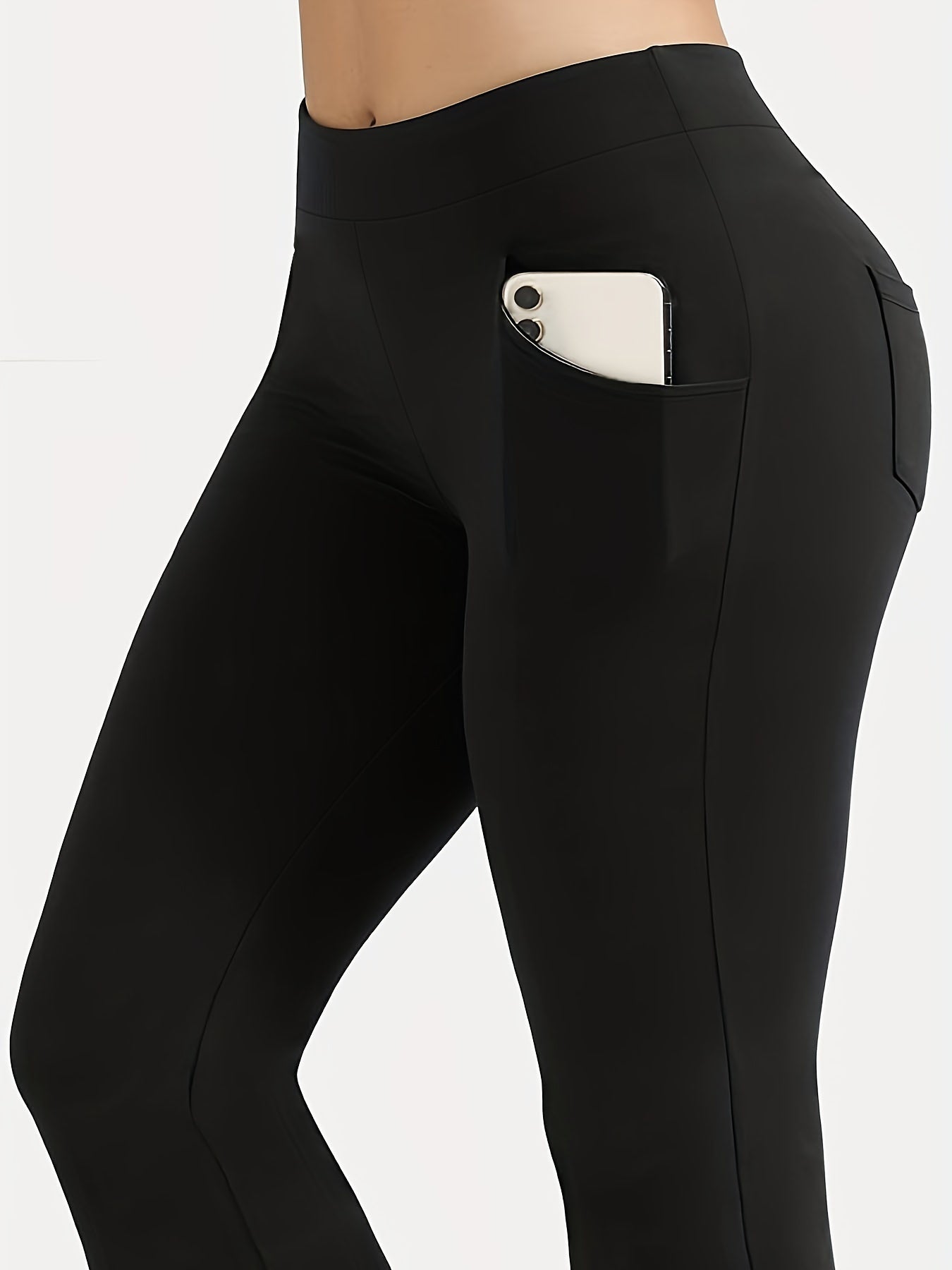 Women's Plus Size Tights Flexible Stretch Black Comfortable Durable