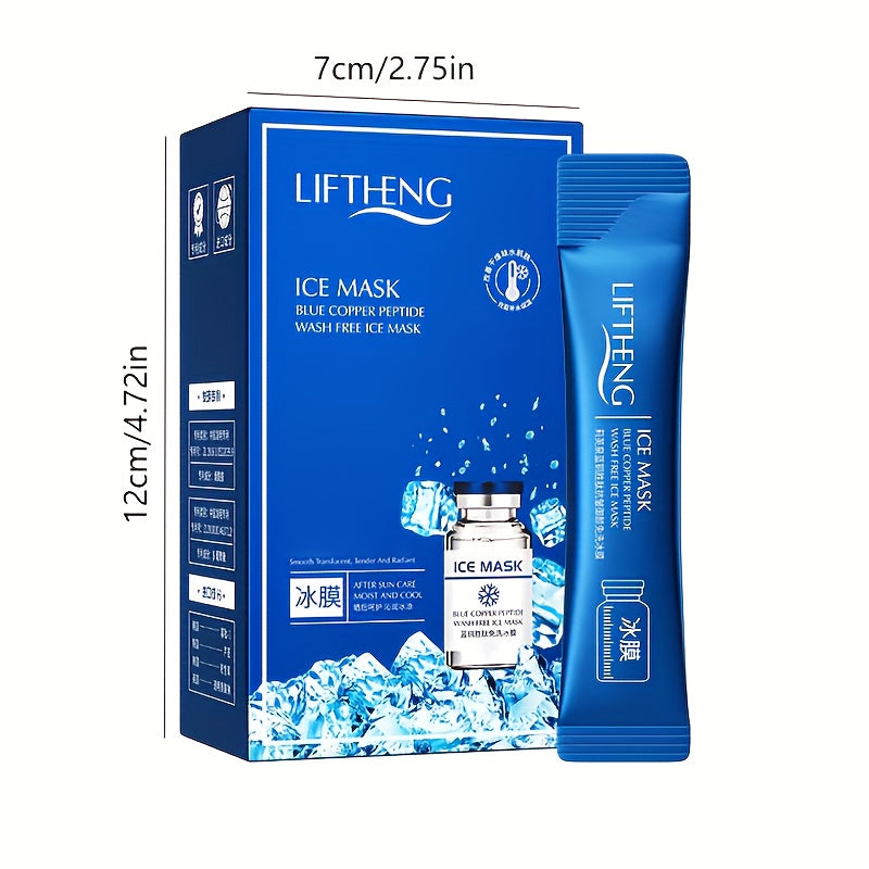 Blue Copper Peptide Face Mask Powder Gel for Night Moisturizing Hydrating Dry Skin