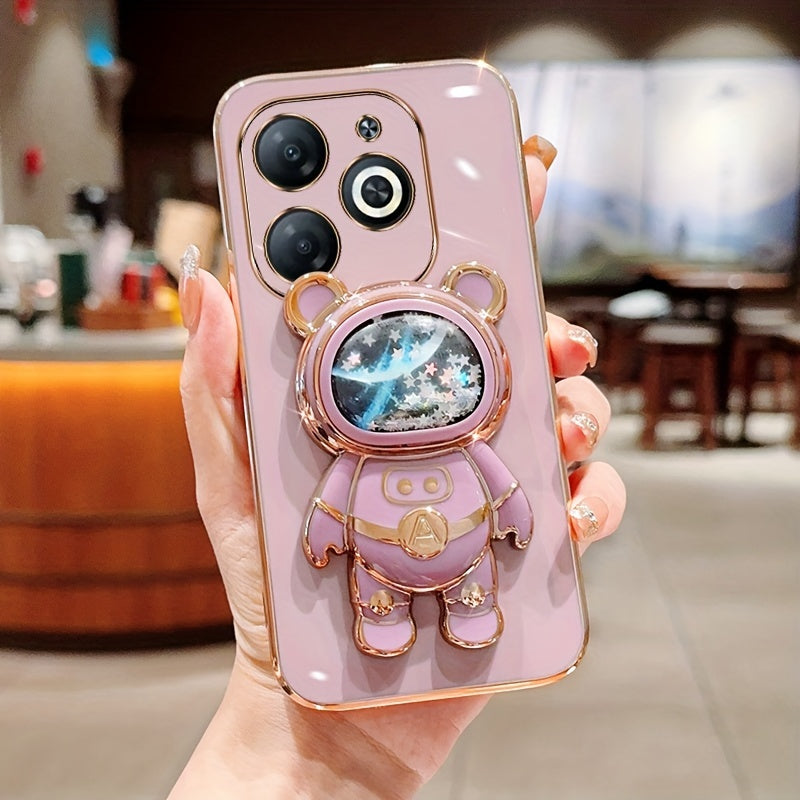 Shockproof TPU Phone Case with Anti-Drop Protection and Built-in Holder for Spark Series Models