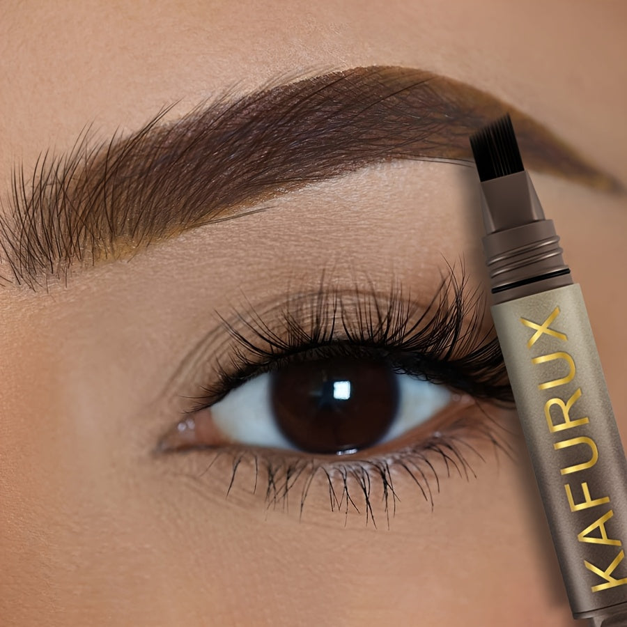 Lápiz de cejas impermeable para mujer marrón, maquillaje duradero resistente al sudor