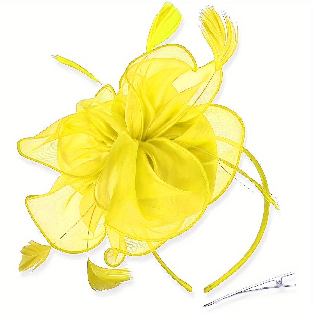 Sombrero fascinator de estilo 1950 para mujer, flor sin plumas, diadema para el cabello, fiesta de té, boda