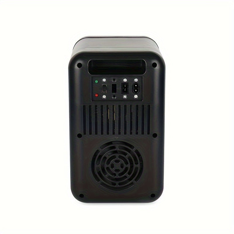 Mini Fridge Portable Glass Door 6L Cooling Heating Compact Refrigerator