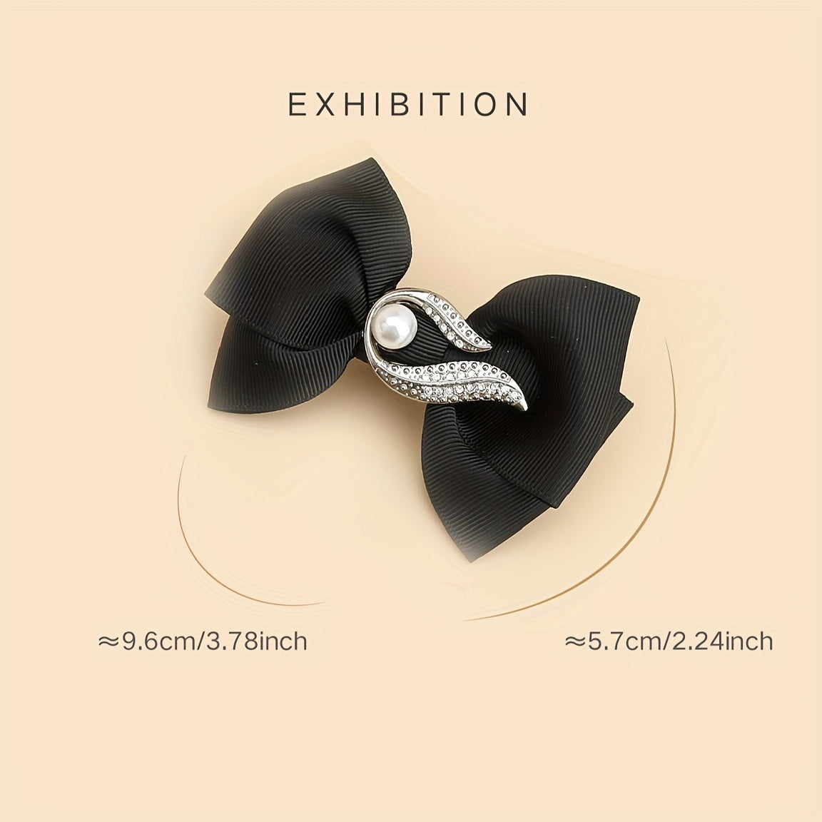 Women Retro Bow Design Detachable Shoe Buckles for High Heels Decoration