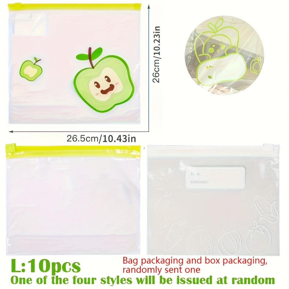 Juego de bolsas reutilizables con cierre zip, contenedores de almacenamiento transparentes de grado alimentario para viajes, camping, cocina y congelador