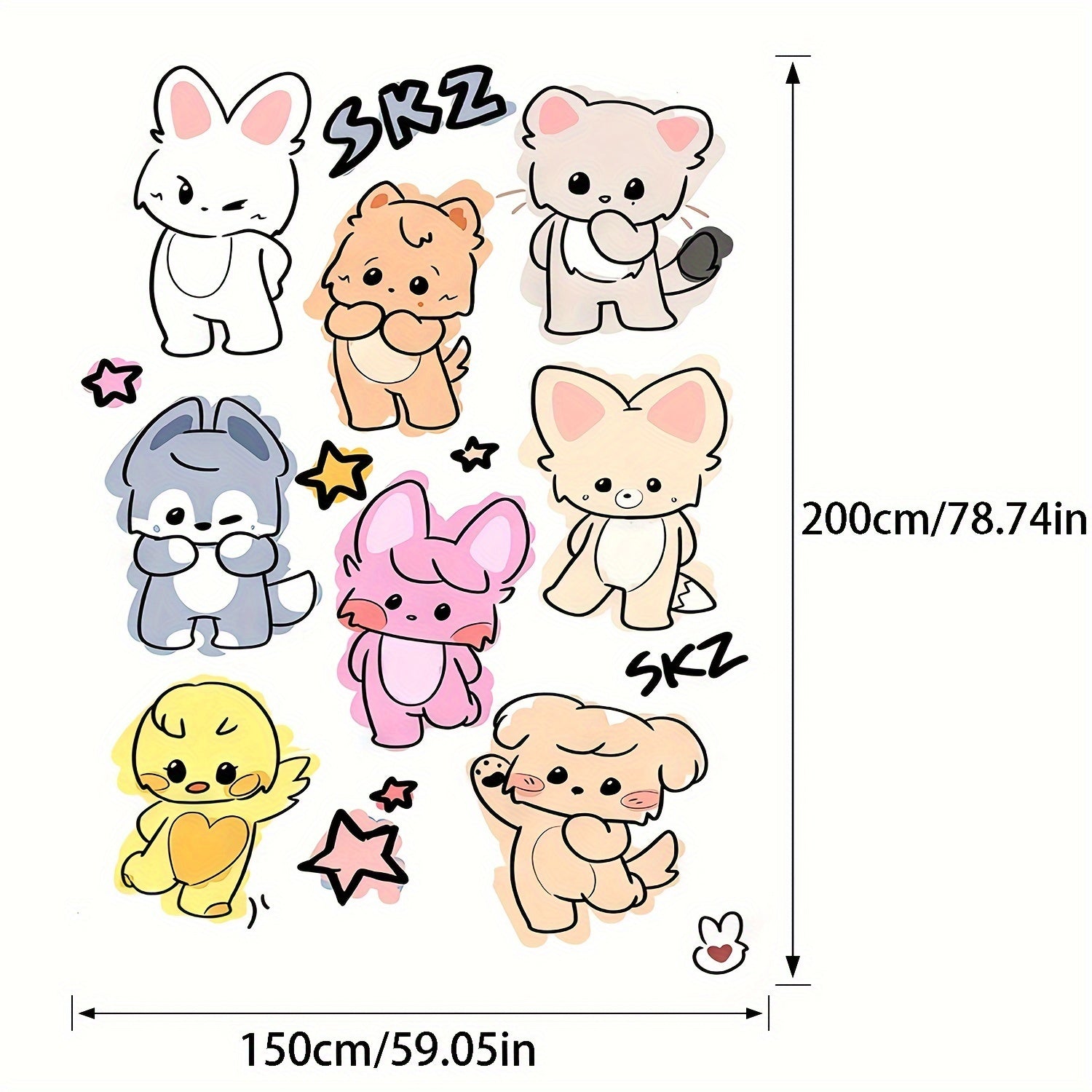 K-POP Idol Flannel Throw Blanket Soft Cozy All-Season Washable