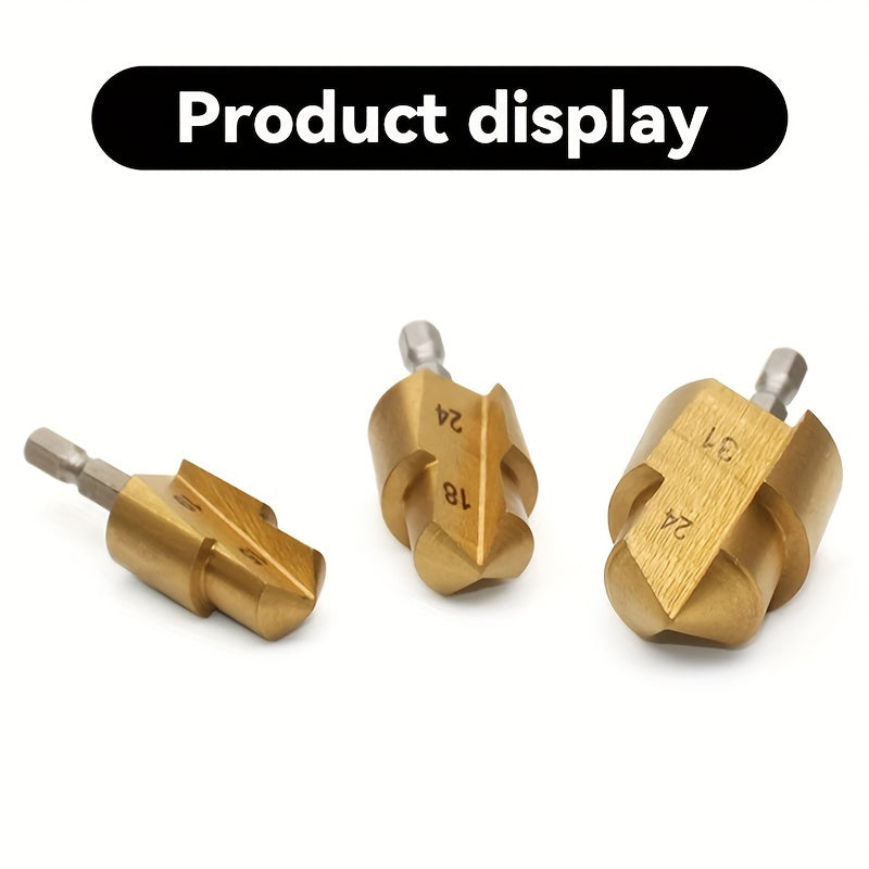 PPR Pipe Expansion Drill Bit Set High-Speed Steel Hex Shank 20/25/32mm