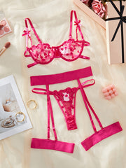 Women’s Lace Lingerie Set 2024 European and American Style Adjustable Bra and Panty