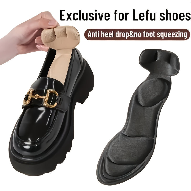 Unisex Memory Foam Insoles Non-Slip Comfort Support Black Beige