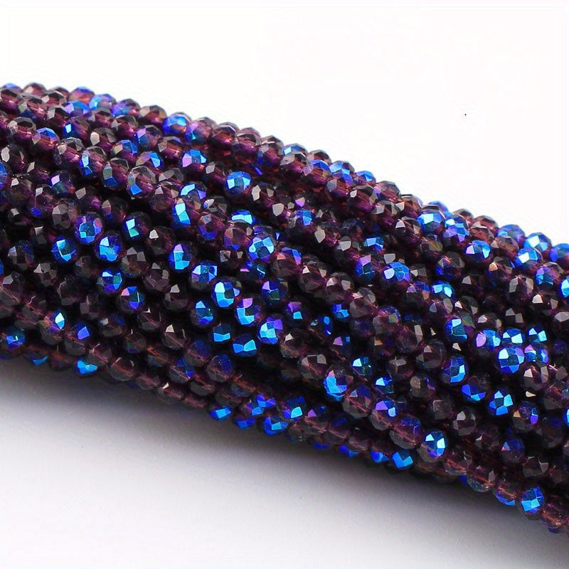 Set of 950/620 Pieces 2mm 3mm Faceted Faux Crystal Glass Beads for Jewelry Making