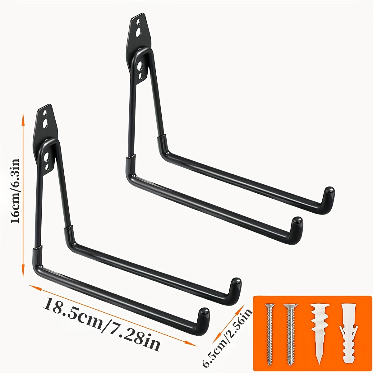 Ganchos de almacenamiento para garaje de uso pesado para herramientas, escaleras, bicicletas, organización interior y exterior