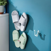Wall-Mounted Slipper Holder Bathroom Plastic Space-Saving Shelf