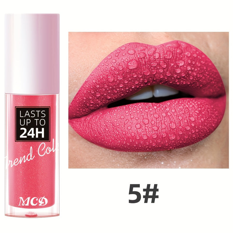 Long-Lasting Matte Lip Gloss for Women 24Hr Wear Non-Stick Moisturizing