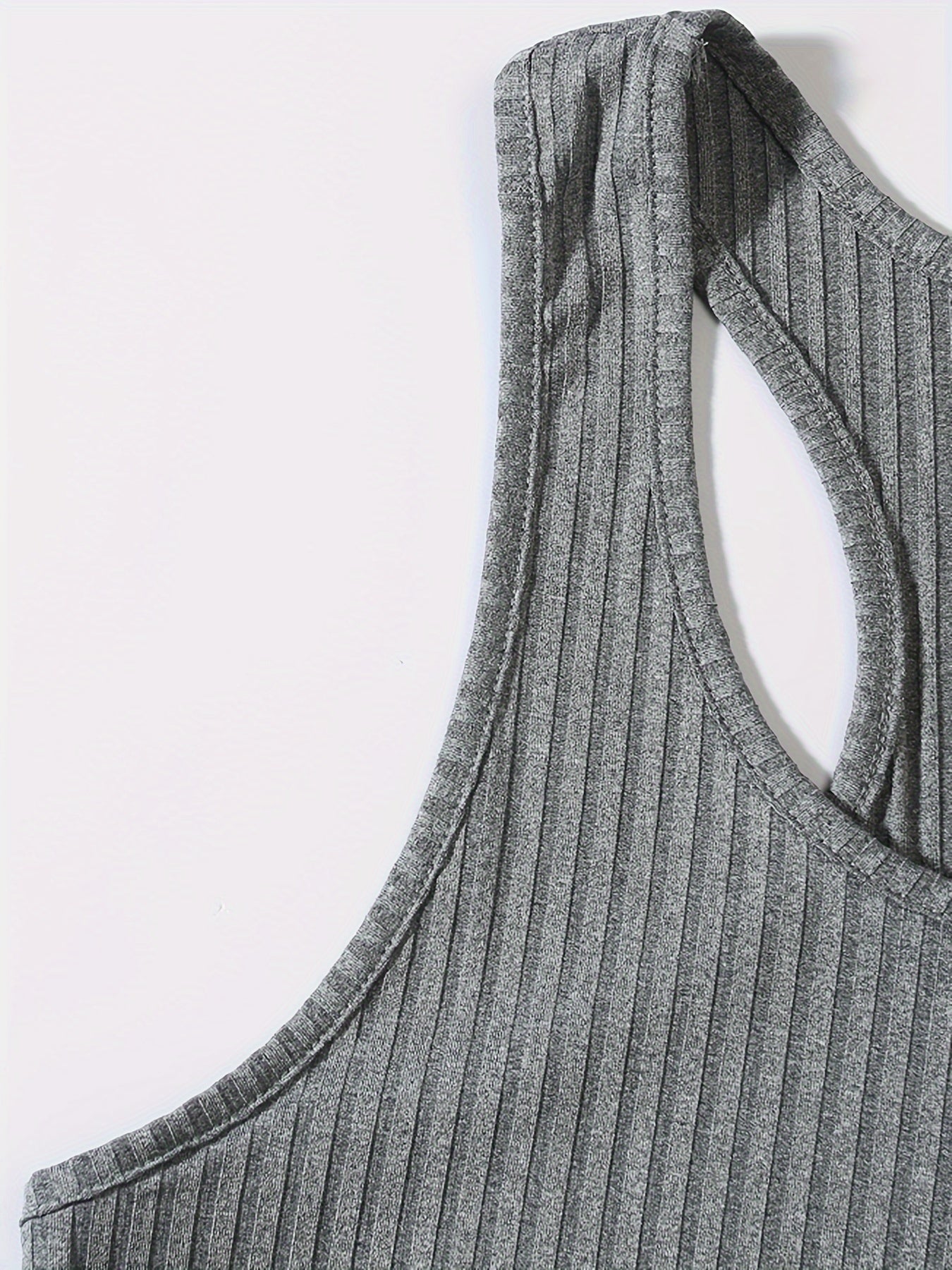 Men's Knitted Vertical Stripe Tank Top Set of 3 Polyester Sleeveless Sports Casual