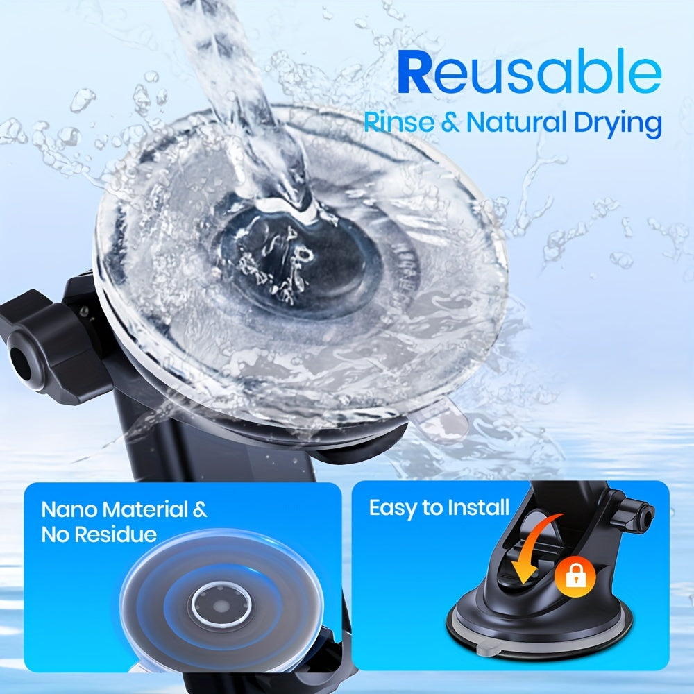 Magnitli avtomobil telefon uchun tutqich, qo‘lda boshqarish uchun metall halqa bilan