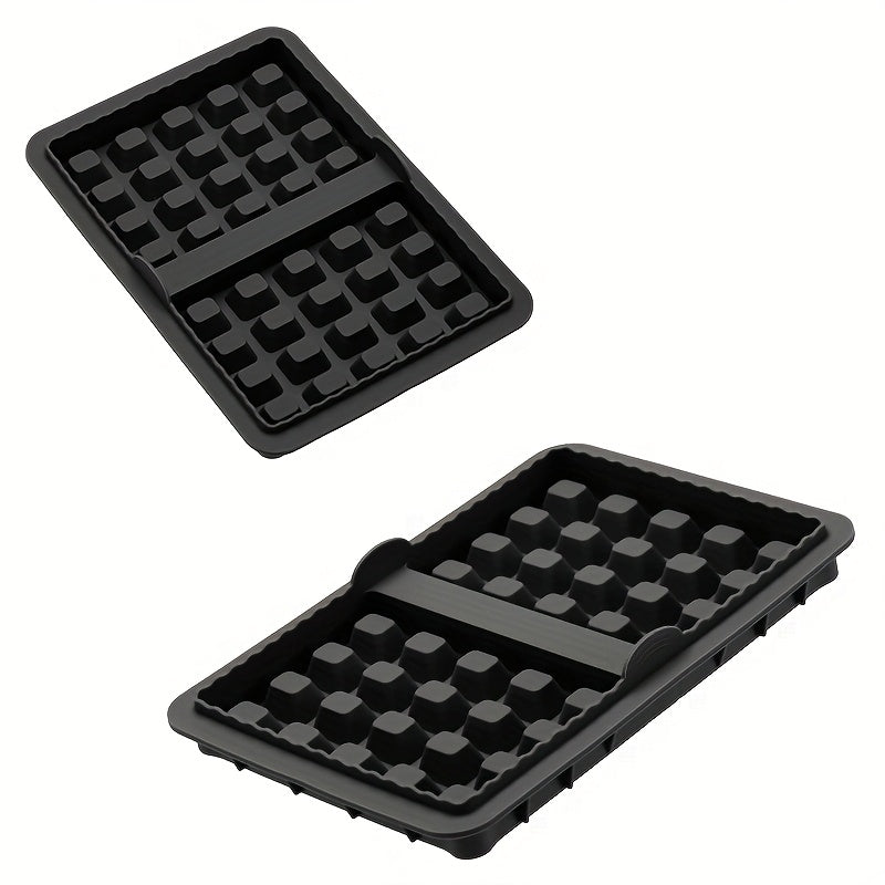 Silikon Vafli qolibi uchun havo qovurish pechasi, yopishmaydigan, 6 bo'lakli, qayta ishlatiladigan, oziq-ovqat uchun xavfsiz