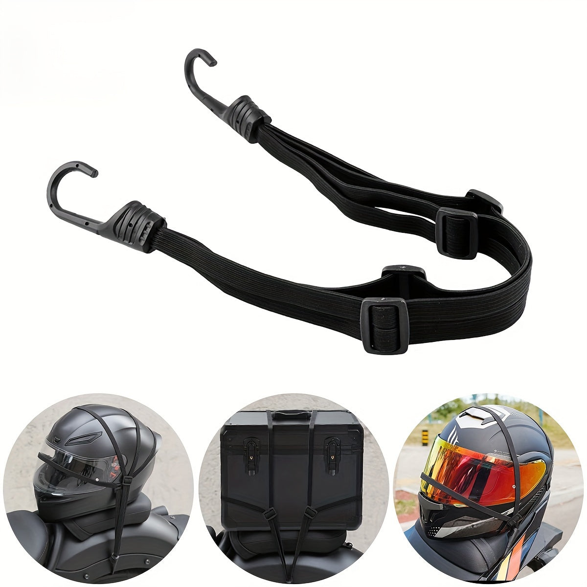 Adjustable Nylon Triangle Fixing Strap for Motorcycles and Bikes