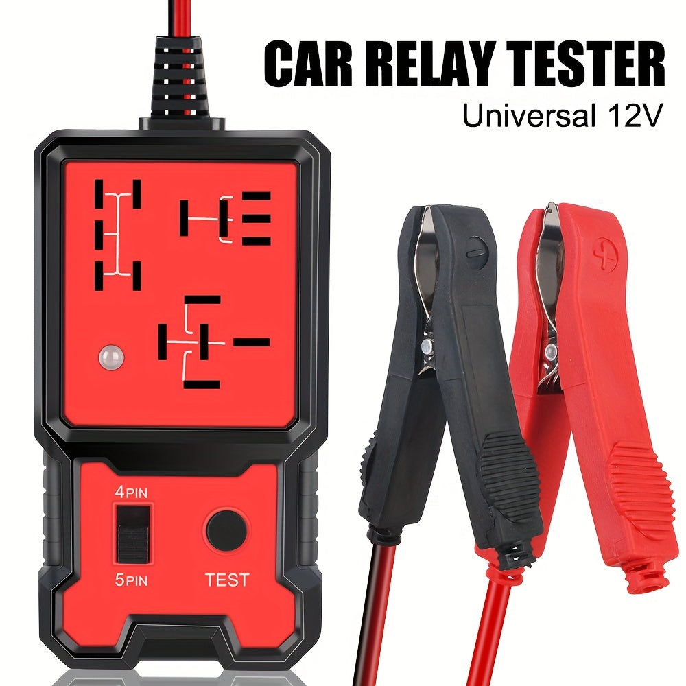 Universal 12V Automotive Relay Tester for Car Battery Check with LED