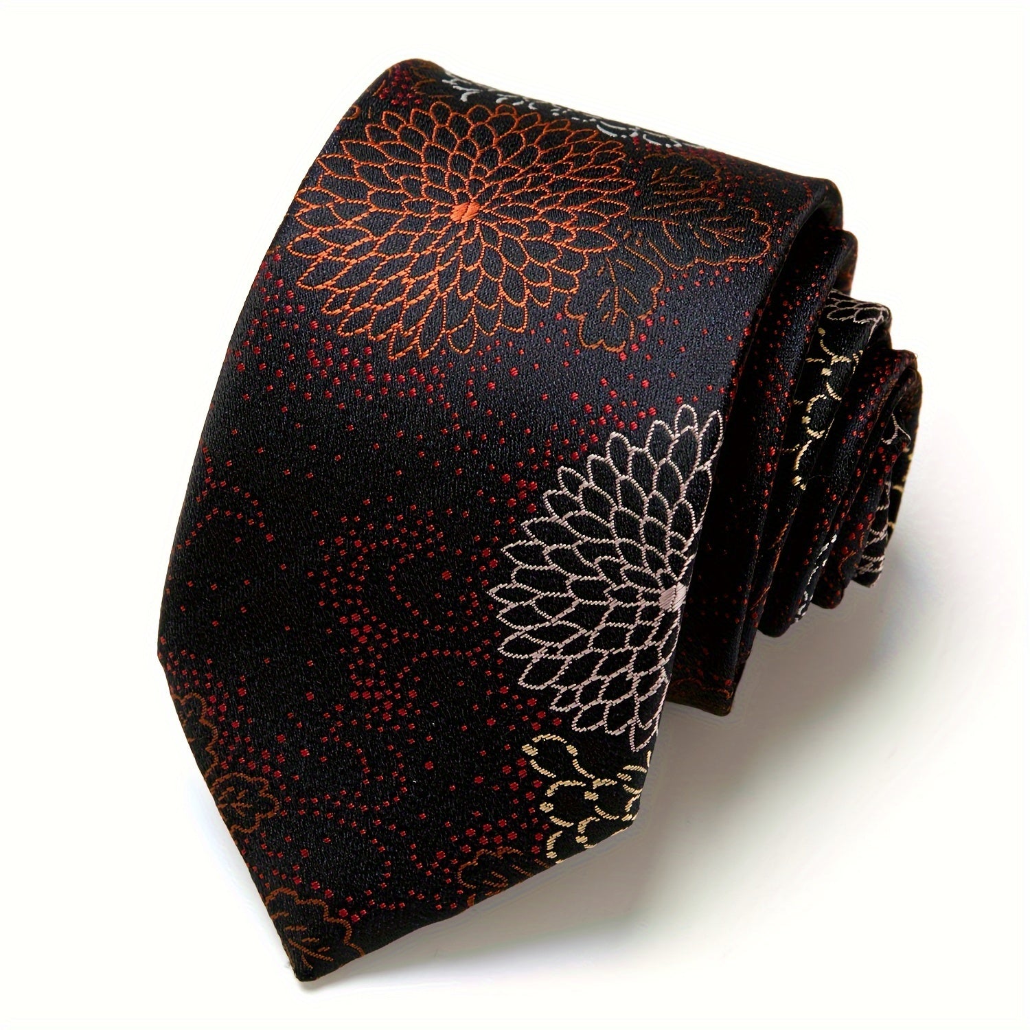 Men's Paisley Floral Necktie for Wedding and Office Wear