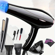 Set profesional de secador de pelo y plancha con difusor y accesorios 2100W 220V enchufe europeo